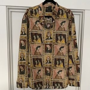 Burberry Men's Print Shirt XXL Like New